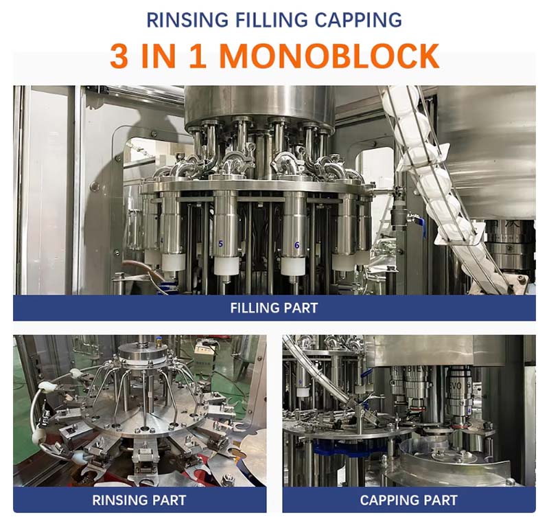 Línea de embotellado de jugos